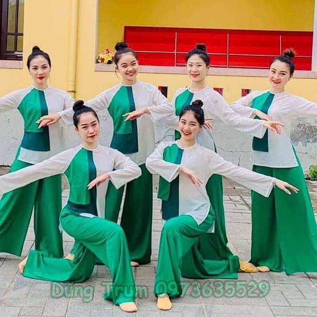 Áo bà ba Combo 10 bộ biểu diễn, bộ quần áo nông dân