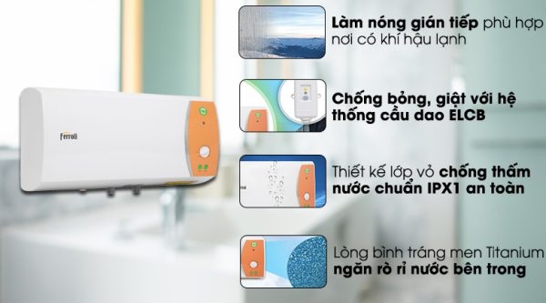Bình nước nóng 30 lít Ferroli VERDI TE 30L