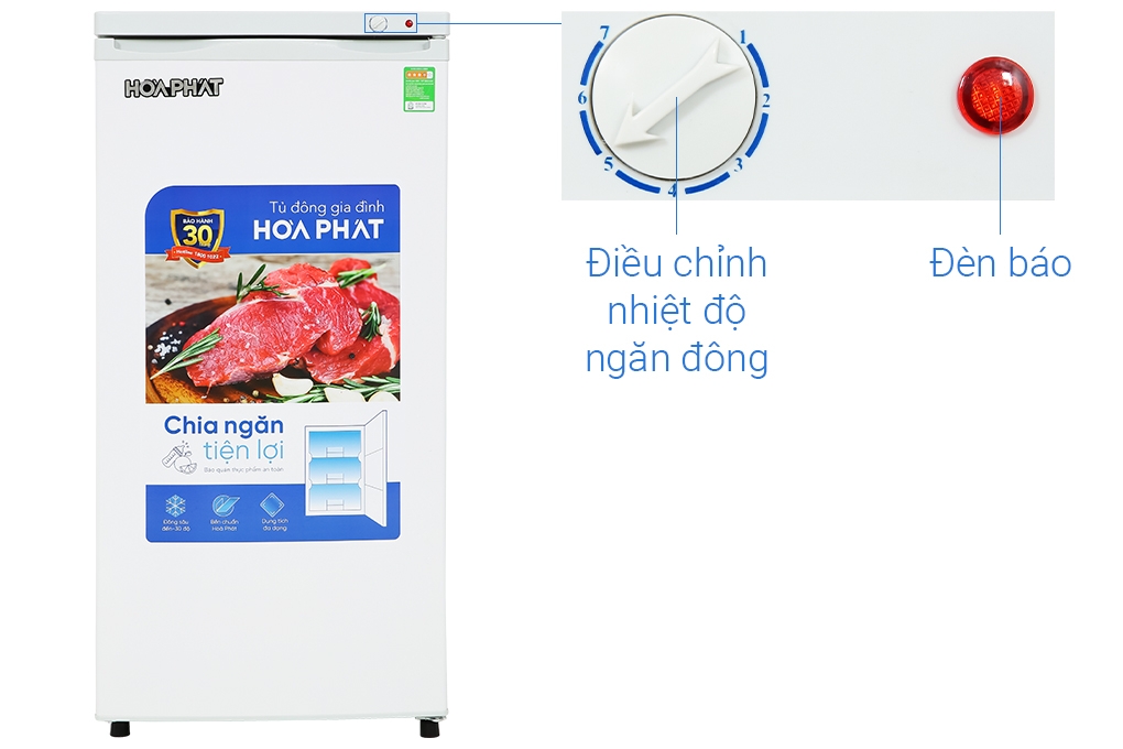 Tủ đông đứng Hòa Phát - 147 lít - dàn hợp kim- HPF UAH6147