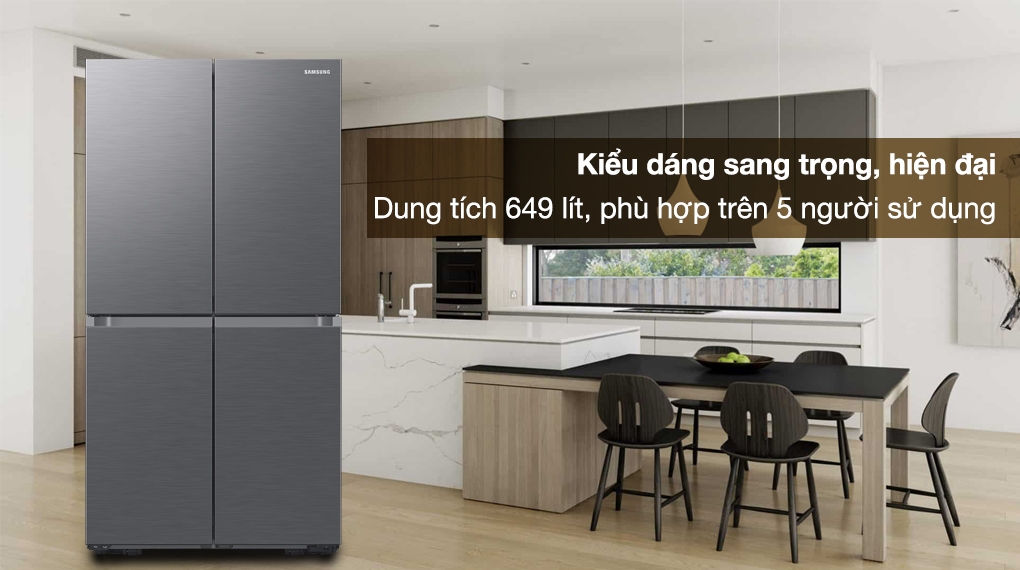 Tủ lạnh Samsung Inverter 649L 4 cửa RF59C700ES9/SV