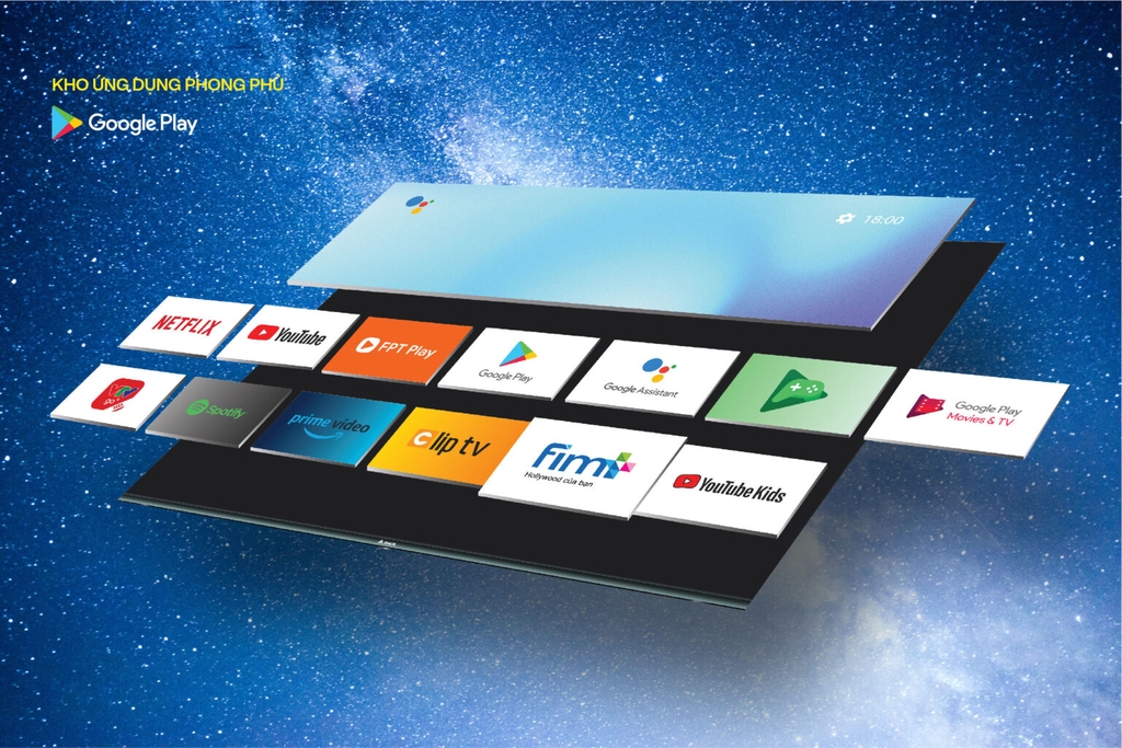 Tivi Qled Asher 4K UHD 50 inch A-50GQ7500