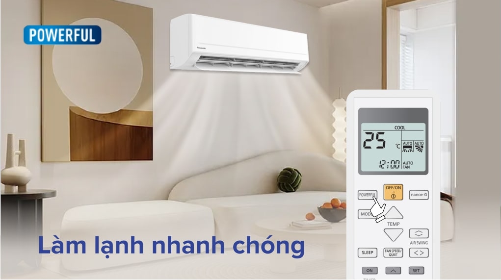 Điều hòa Panasonic 1 chiều 9.000BTU N9ZKH-8