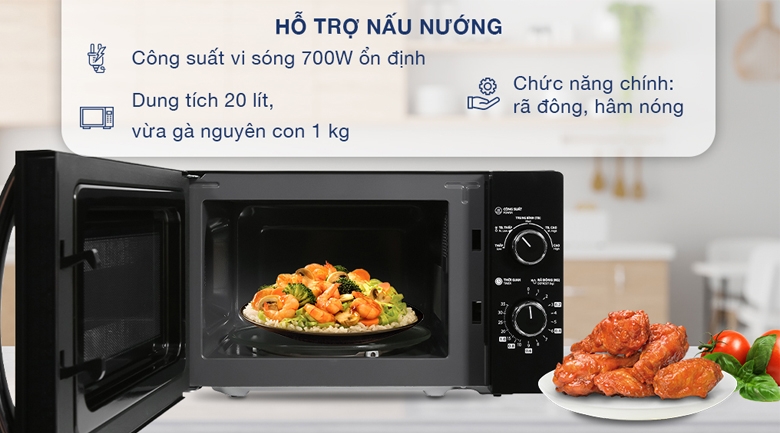 Lò vi sóng Toshiba MWP-MM20P(BK) 20 lít
