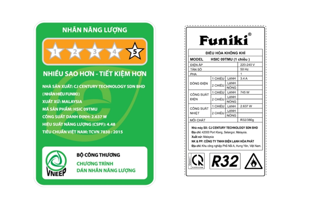 Điều hòa Funiki 1 chiều 12000 BTU inverter wifi HSIC12TMU