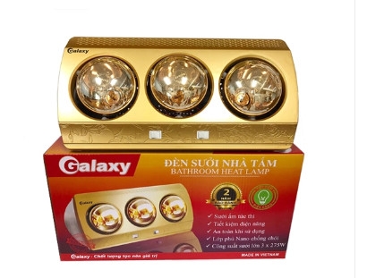 Đèn sưởi nhà tắm Galaxy cao cấp 3 bóng GHL-3LY