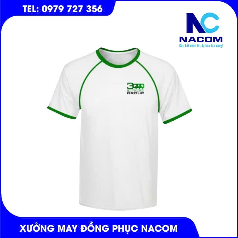 Áo thun đồng phục cổ tròn