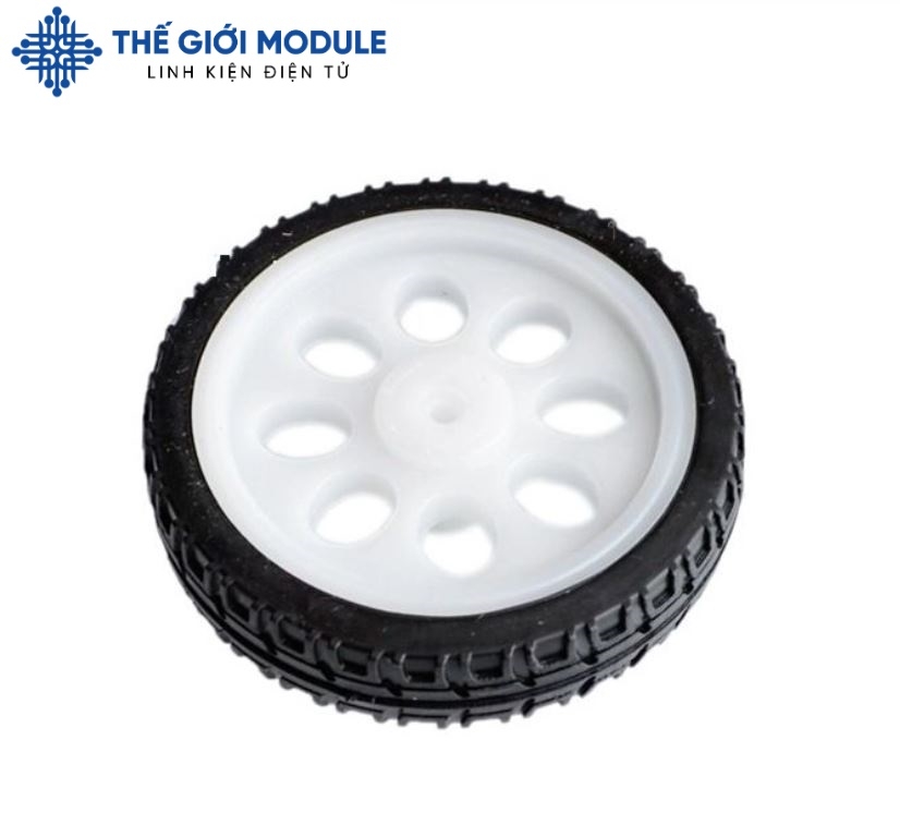 Bánh xe robot trắng 65MM