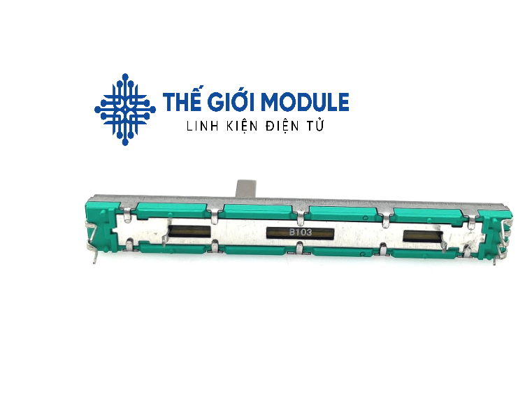 Biến trở, chiết áp trượt thẳng 75mm kênh đôi B103-10K