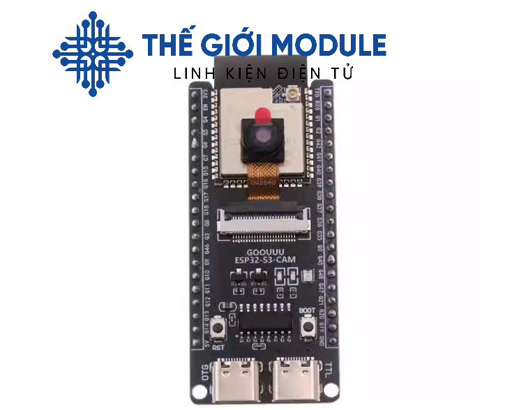 Kit phát triển ESP32-S3-CAM WROOM N16R8 với camera OV2640