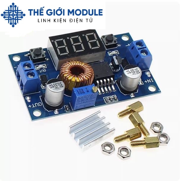 Mạch giảm áp Buck DC-DC XL4015 5A có hiển thị
