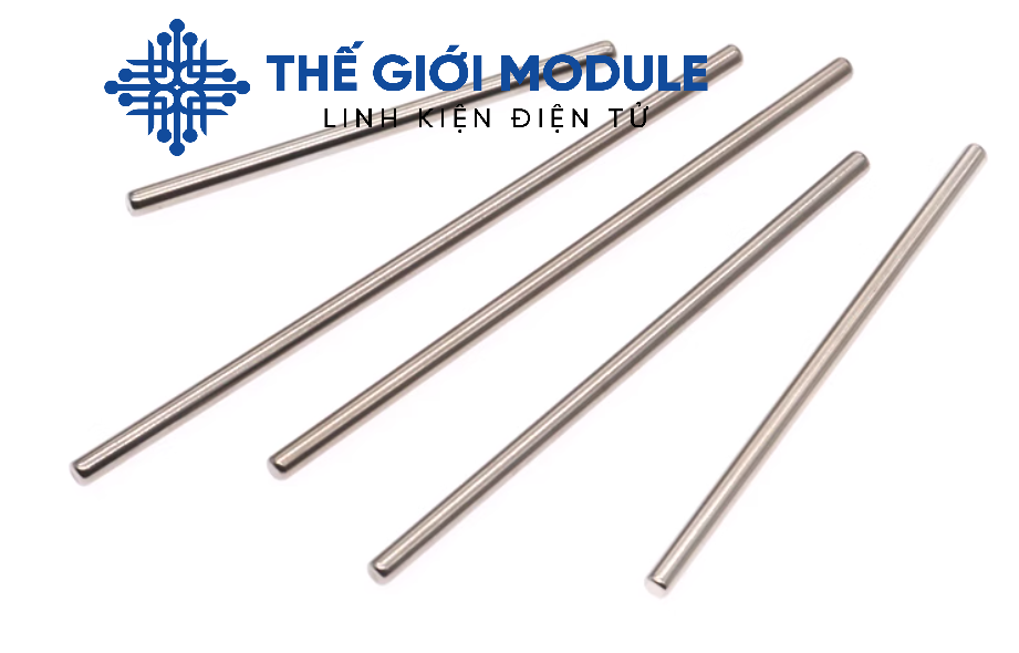 Thanh trục thép 2MM/3MM dài 10-20cm gắn trục bánh xe