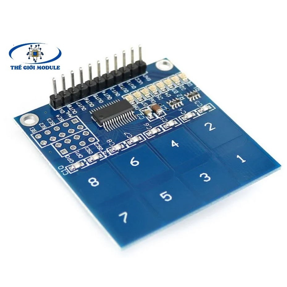 Bàn phím cảm ứng điện dung TTP226 8 kênh