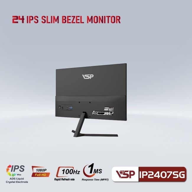 Màn hình Gaming VSP IP2407SG 24 inch IPS FullHD 100Hz 1m Đen