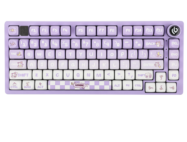 BÀN PHÍM CƠ LEOBOG Hi75 GAMING CÓ DÂY (Phiên bản màu tím trắng/ Magic/ Nimbus V3 switch)