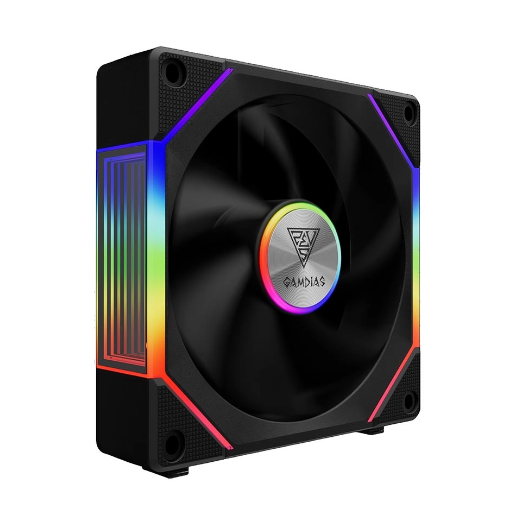 Fan Case Gamdias AEOLUS P2-1201 ARGB PWM 120mm Black CCAEOLP21201BLGA