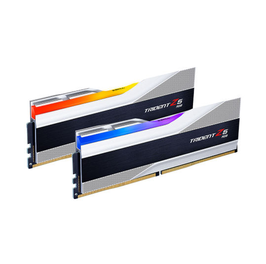Ram PC GSkill Trident Z5 32GB DDR5 6000MHz RGB (2x16GB) (F5-6000J4040F16GX2 TZ5RS) - SILVE