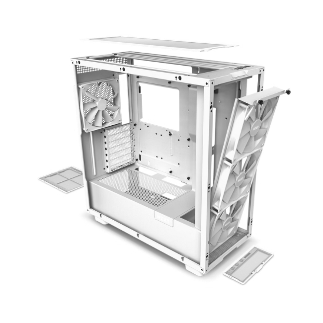 Vỏ case NZXT H7 Elite White Mid Tower