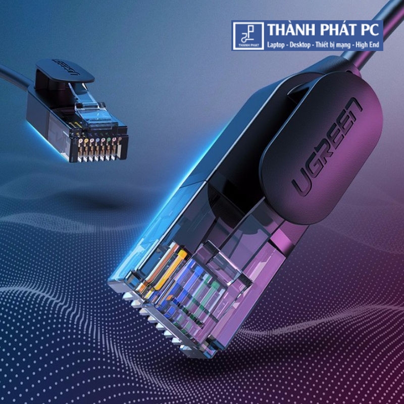 Cáp mạng đúc sẵn Slim Cat6a 10Gbps dài 10m Ugreen 70656