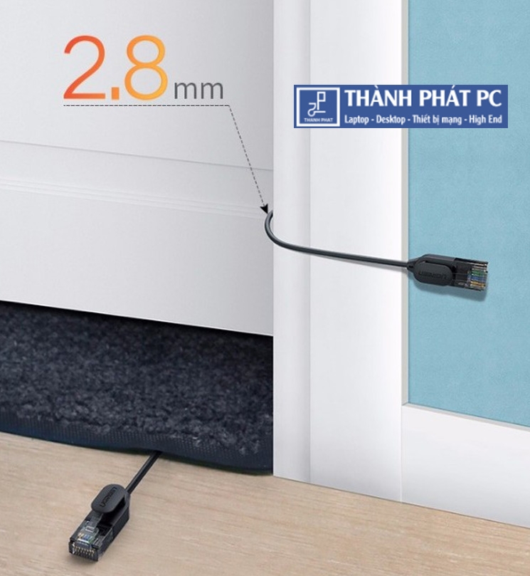 Cáp mạng đúc sẵn Slim Cat6a 10Gbps dài 5m Ugreen 70654