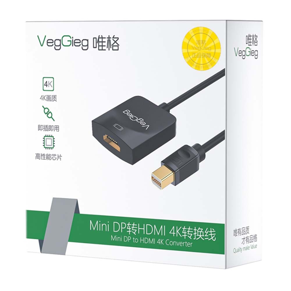 Bộ chuyển đổi VegGieg Mini DP sang HDMI V-Z616