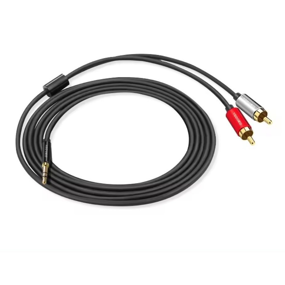 Cáp chuyển đổi VegGieg Audio 3.5mm ra 2 đầu RCA V-U318