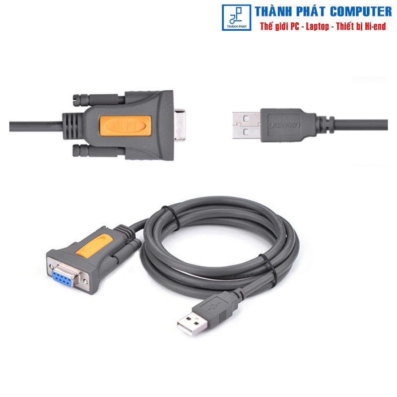 Cáp chuyển đổi USB to Com RS232 âm dài 1,5m Ugreen 20201