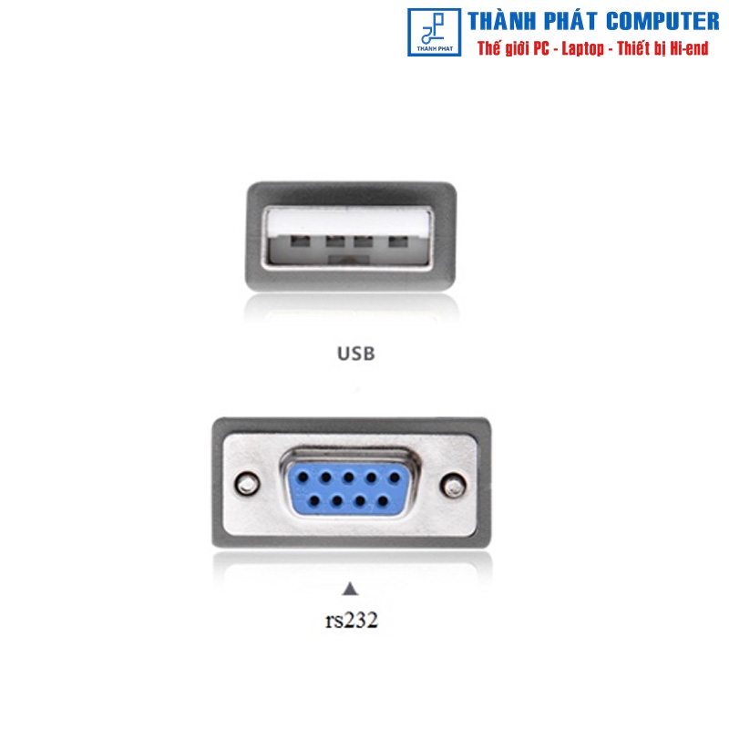Cáp chuyển đổi USB to Com RS232 âm dài 1,5m Ugreen 20201