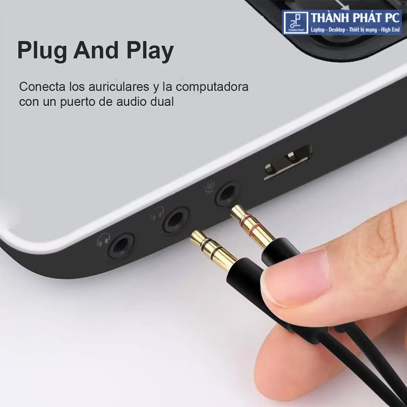 Cáp gộp Audio 2 đầu 3.5mm TRS Mic & Loa ra 1 đầu 3.5mm TRRS Ugreen 20898