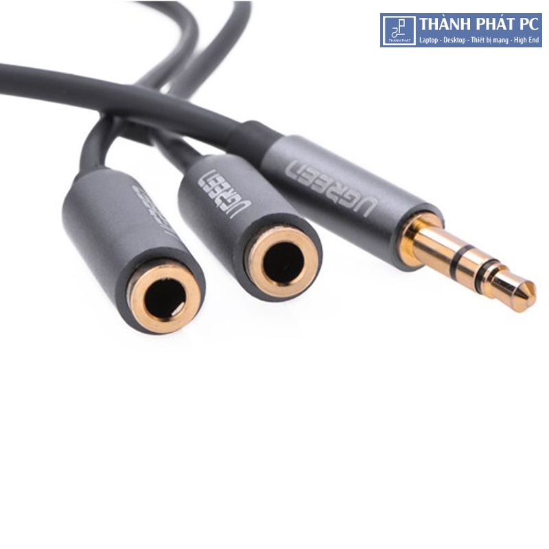 Cáp chia 2 cổng Audio 3.5mm dài 20cm Ugreen 10532