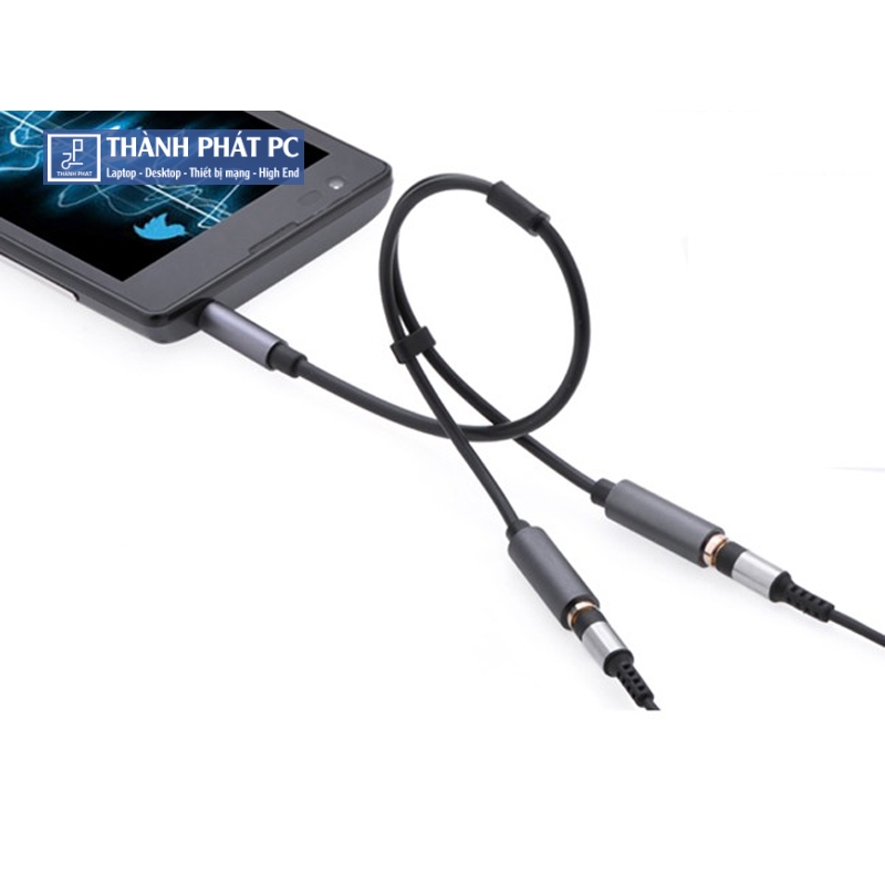Cáp chia 2 cổng Audio 3.5mm dài 20cm Ugreen 10532
