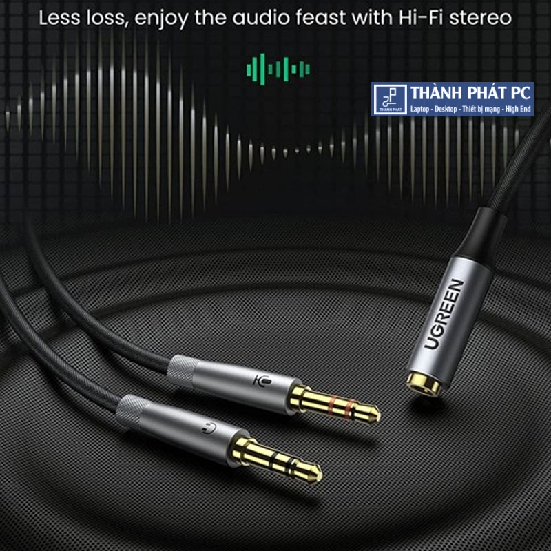 Cáp gộp Mic & Loa sang 3.5mm có Mic Ugreen 50255