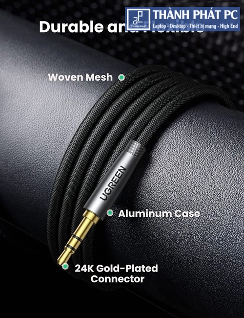 Cáp nối dài âm thanh AUX 3.5mm dài 2m Ugreen 50241