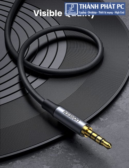 Cáp AUX 3.5mm 2 đầu TRRS 4 cực có mic dài 1.5m Ugreen 20497