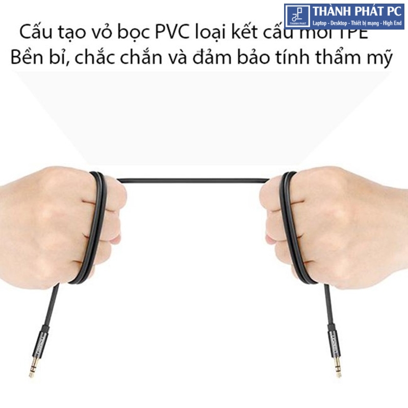 Cáp Audio 3.5mm dây tròn dài 5m Ugreen 10737