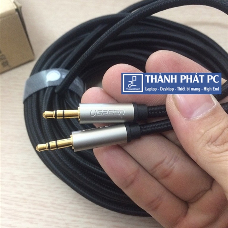 Cáp Audio AUX 3.5mm dài 0,5m Ugreen 40778