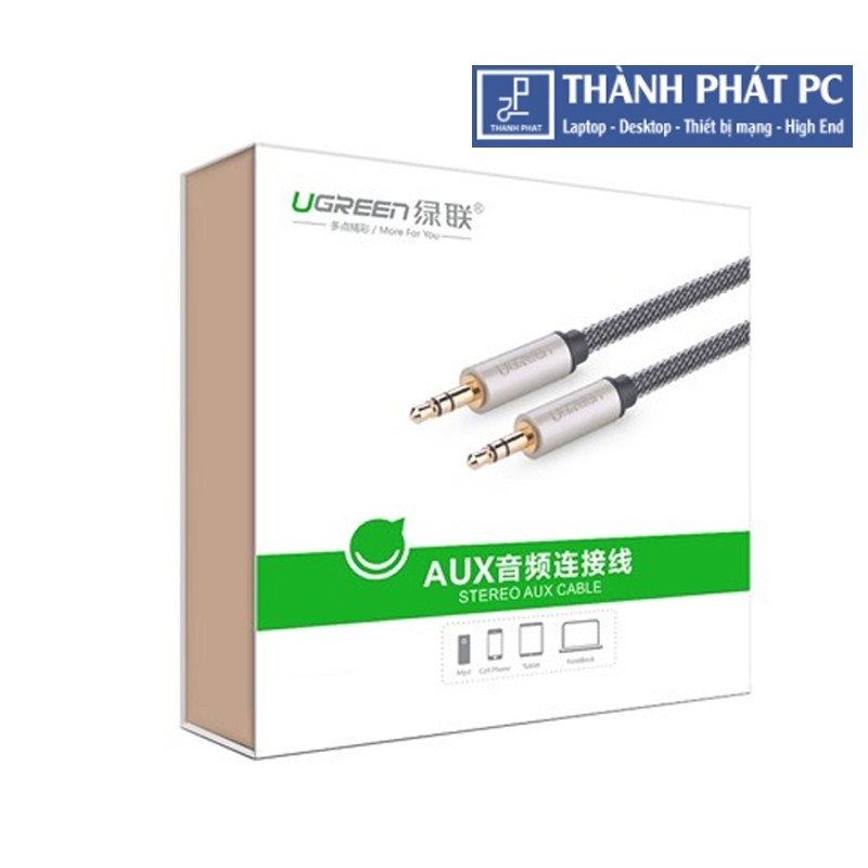 Cáp Audio AUX 3.5mm dài 3m Ugreen 10605