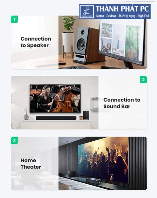 Cáp Audio Coaxial RCA to RCA dài 2M Ugreen 10190