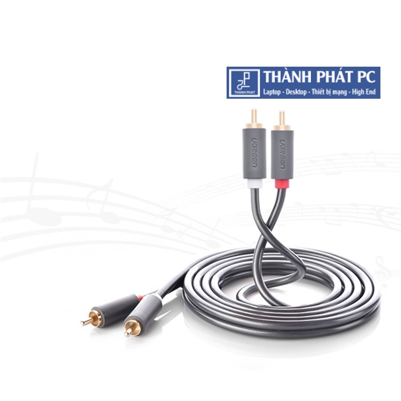 Cáp AV RCA 2 đầu hoa sen dài 1,5m Ugreen 10517