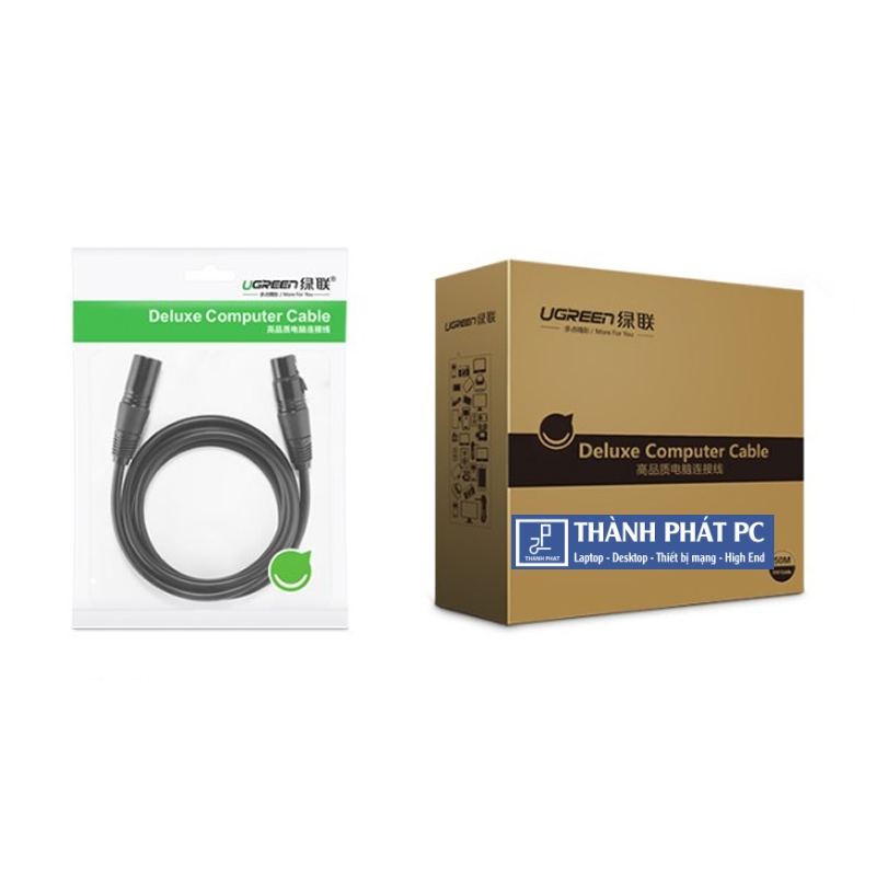 Cáp nối dài Microphone XLR âm dương dài 10m Ugreen 20714