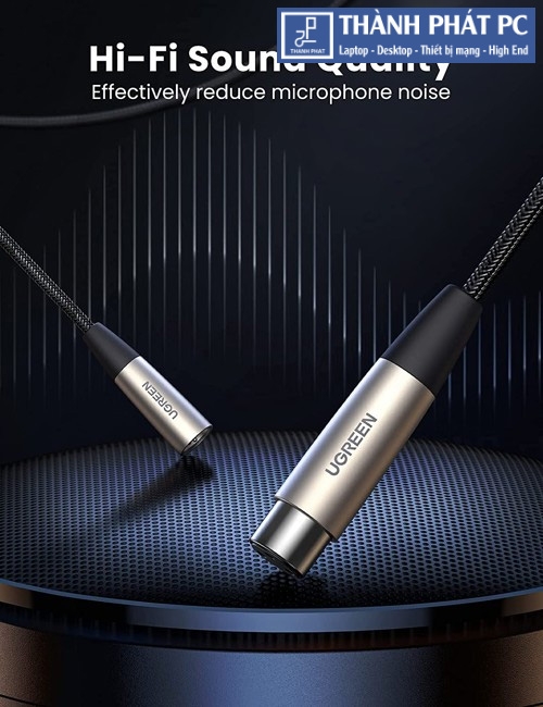 Cáp nối dài XLR 3pin âm dương bọc dù dài 3m Ugreen 20504