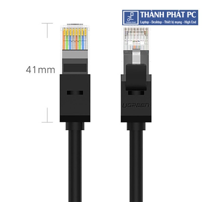 Cáp mạng đúc sẵn CAT6 UTP 26AWG tròn dài 1,5m Ugreen 60545