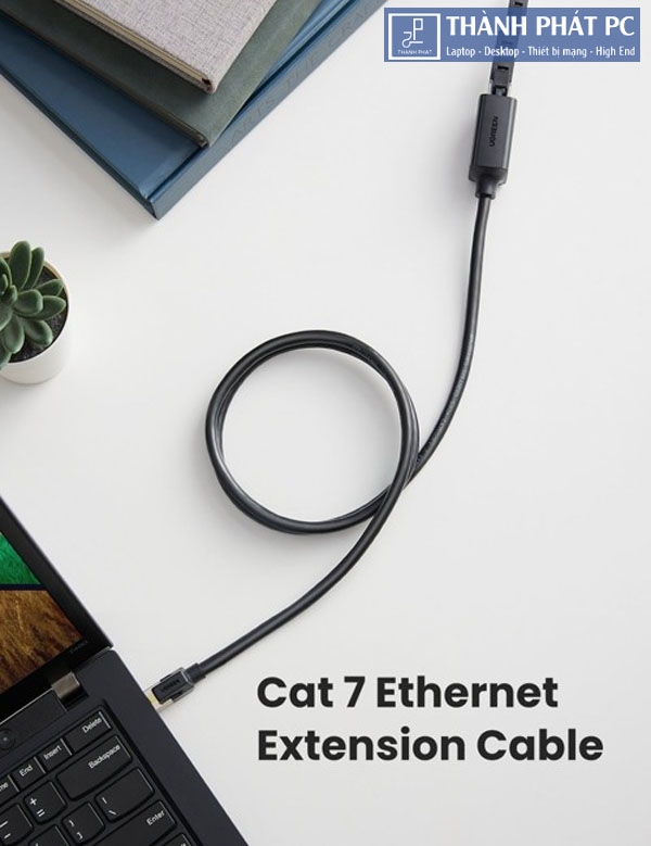 Cáp mạng Cat7 nối dài 0,5m âm dương Ugreen 80410