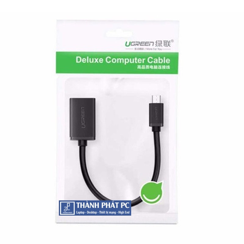 Cáp OTG Micro USB 2.0 dài 12cm Ugreen 10396