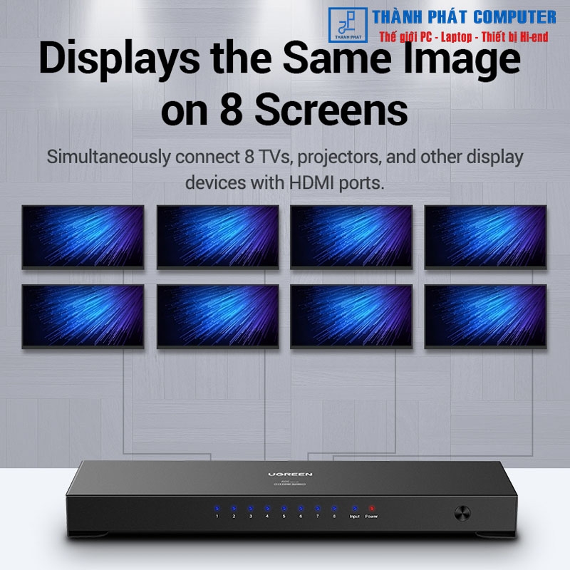 Bộ chia 1 ra 8 cổng HDMI 1.4 4K30Hz Ugreen 40203