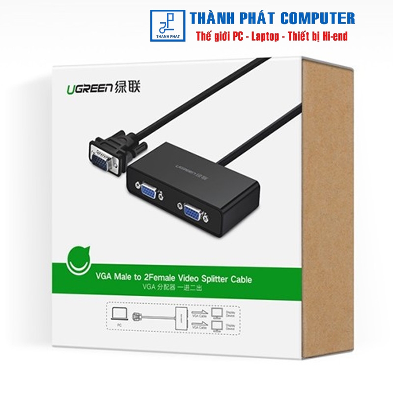 Cáp chia VGA 1 ra 2 dài 1m Ugreen 20918