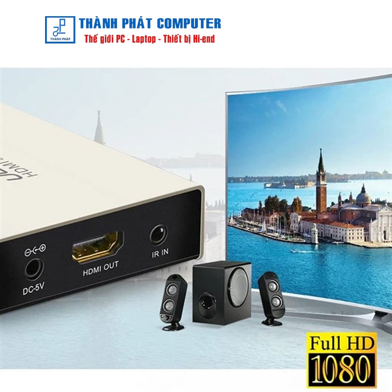 Thiết bị nhận tín hiệu HDMI 120M qua LAN Cat5e/Cat6 Ugreen 40283 (Receiver)