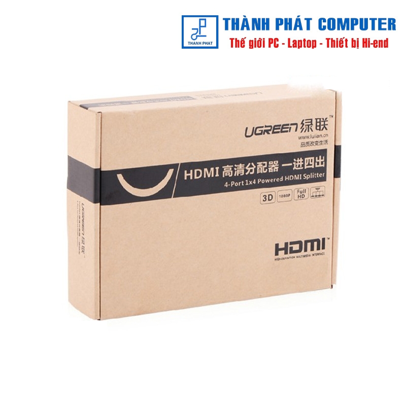 Bộ chia cổng HDMI 1 ra 4 4K30Hz Ugreen 40202
