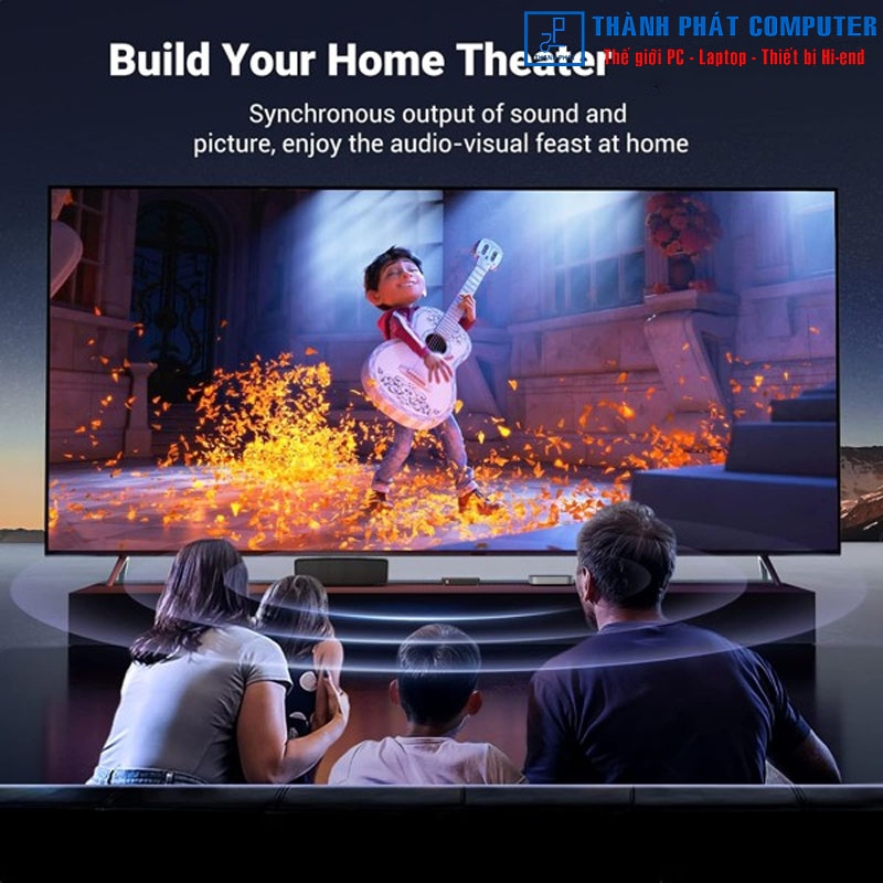 Bộ chia HDMI 2.0 từ 1 ra 4 cổng 4K60Hz Ugreen 90514