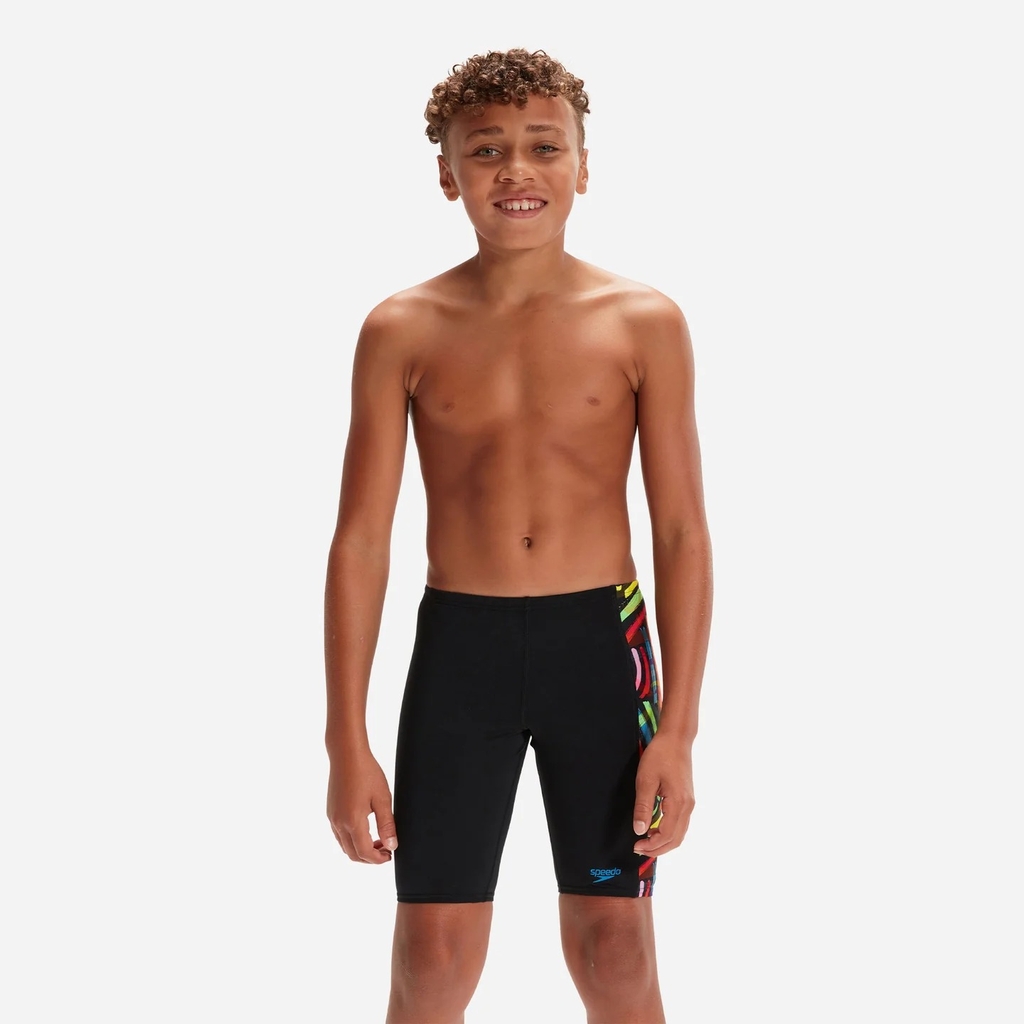 Quần Bơi Bé Trai Speedo Panel - Đen