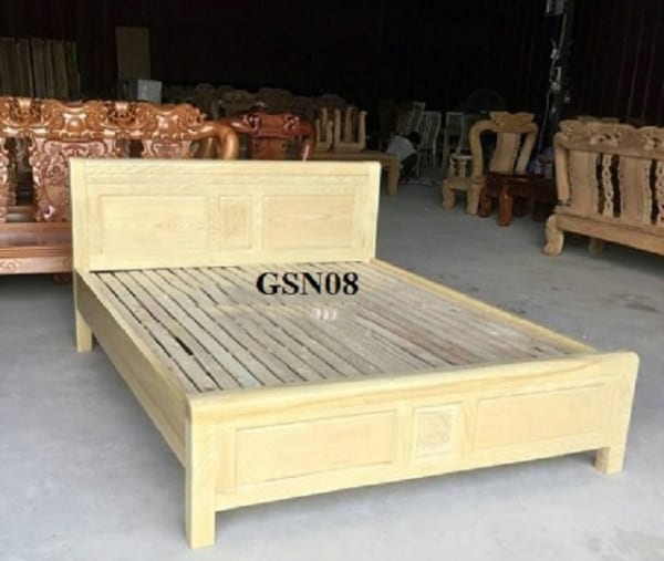 Giường ngủ gỗ sồi GSN08